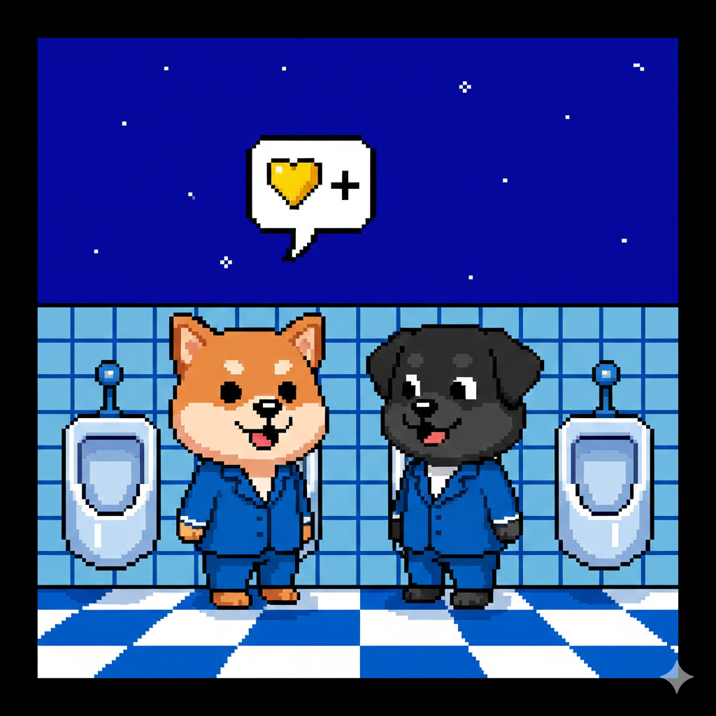 尿尿定理像素画